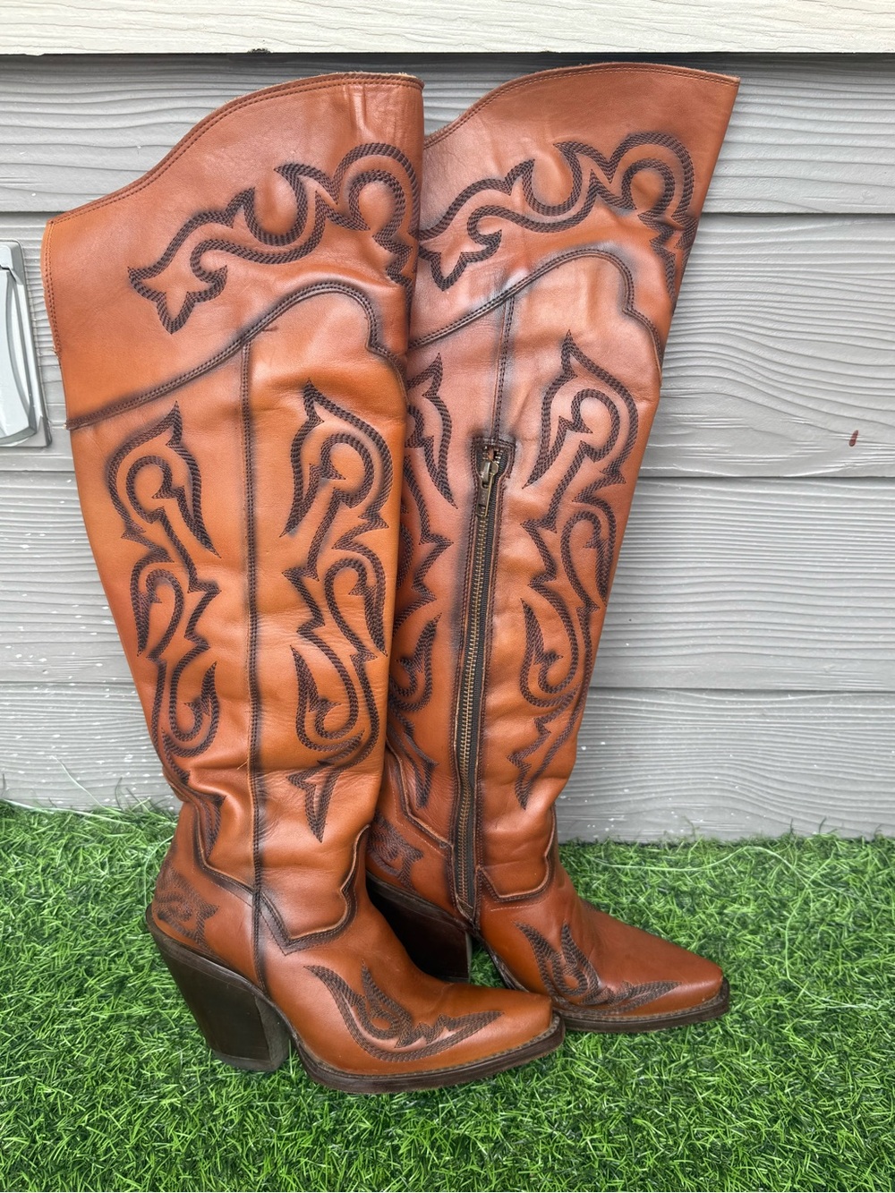 Dan Post Seductress Leather Boots – Chestnut